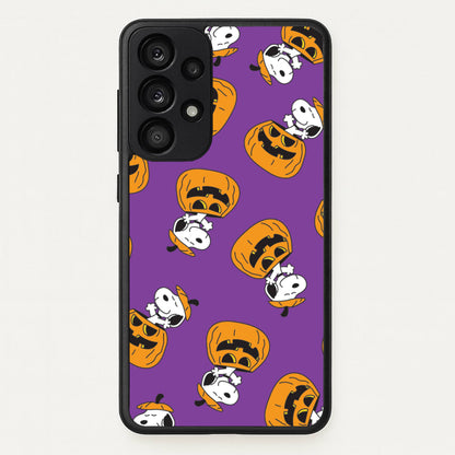 Cartoon Beagle Pumpkin Pattern Galaxy A53 Case