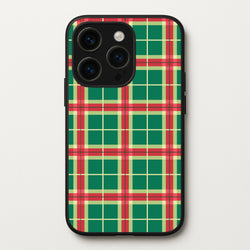 Red And Green Tartan II Christmas Pattern iPhone 14 Pro Max Case
