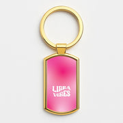 Libra Vibes Gradient Zodiac Luxury Keyring 3