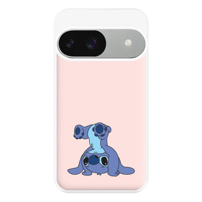 Cute Blue Alien Handstand Google Pixel 9 / 9 Pro Case