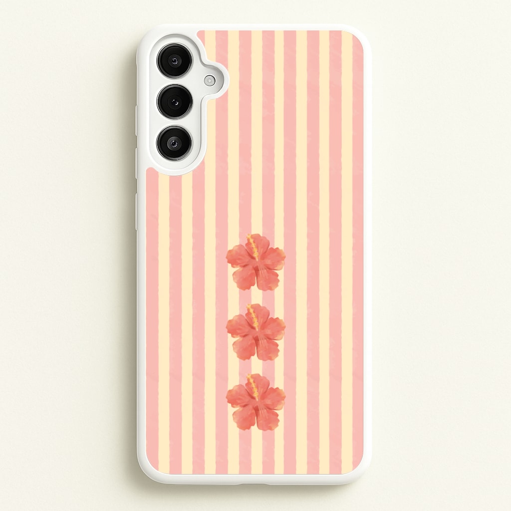 Hibiscus Rays Galaxy A34 Case