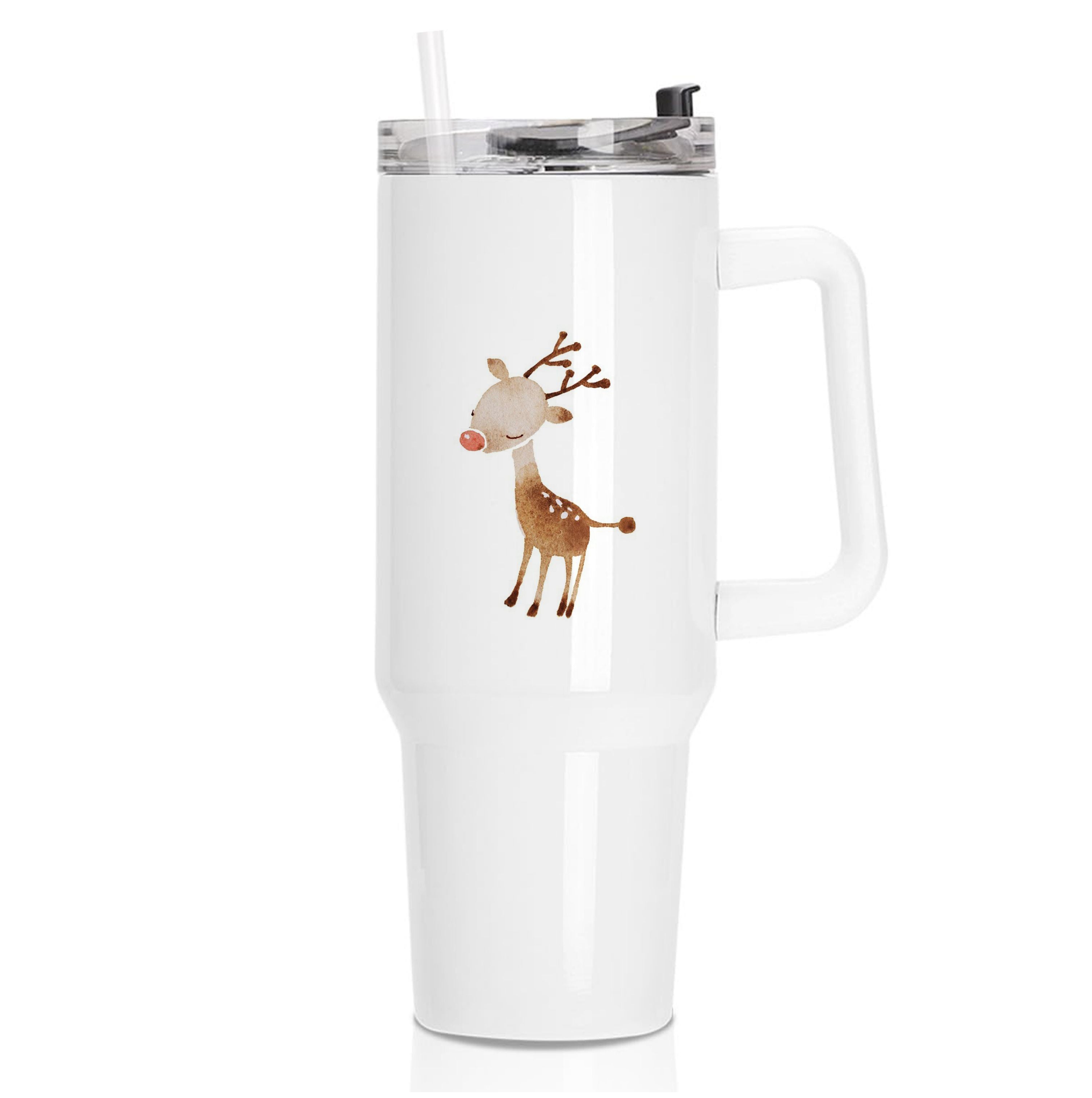 Watercolour Rudolph The Reindeer Tumbler