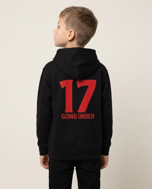 Seventeen Going Under - Fender Kids Hoodie — Black Back, worn