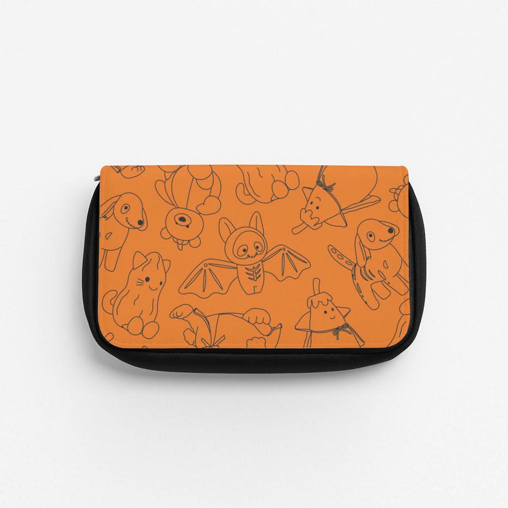 Halloween Plushies Pattern I - Halloween Pencil Case