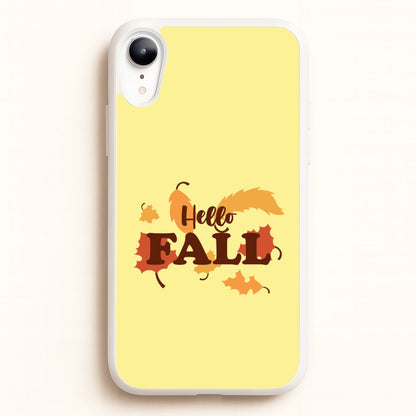 Hello Fall iPhone XR Case