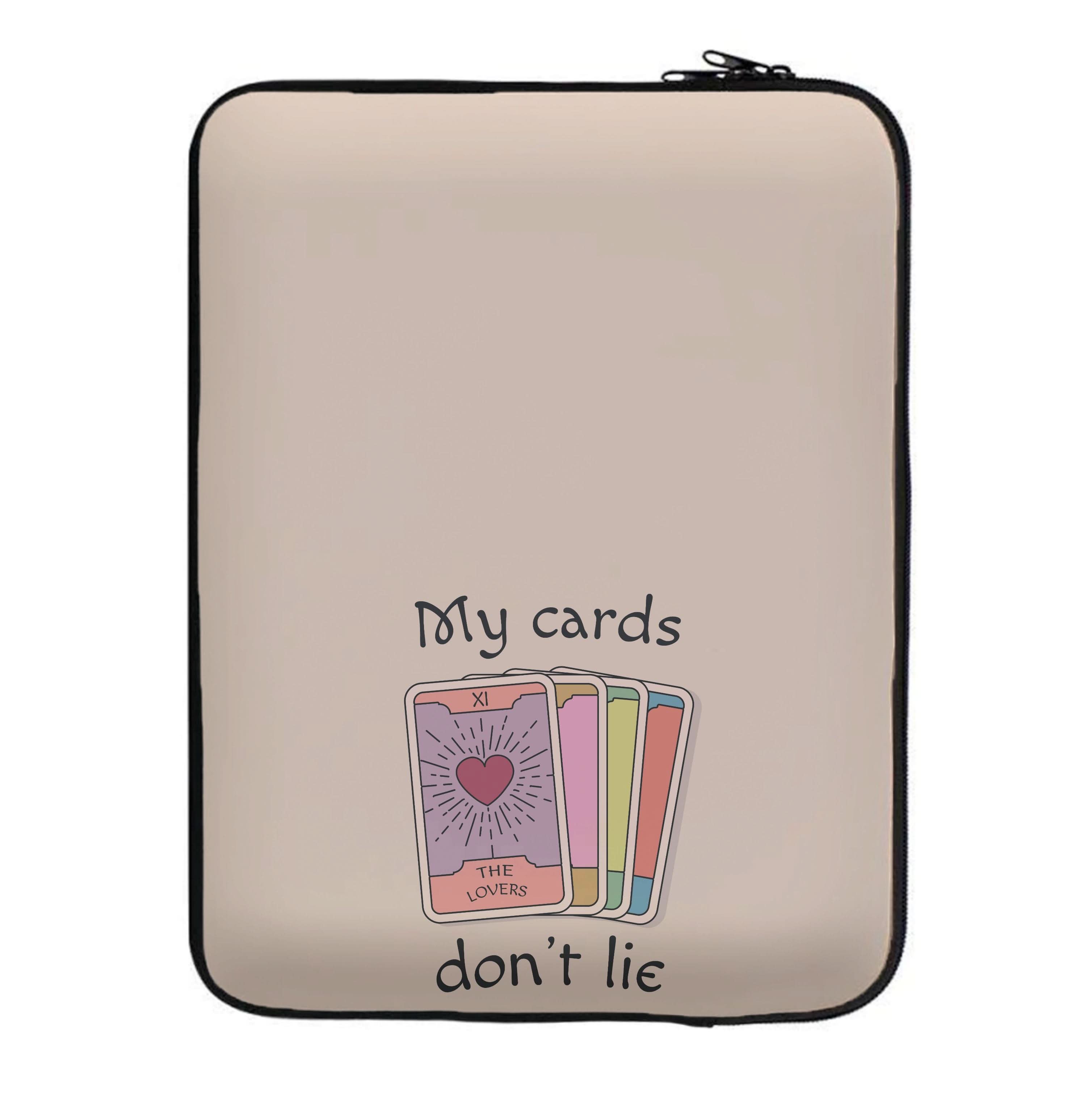 My Cards, Don't Lie Laptop Sleeve
