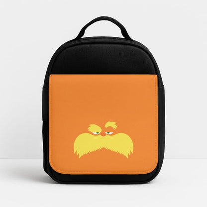 Orange Tree Creature Face Insulated Lunch Bag