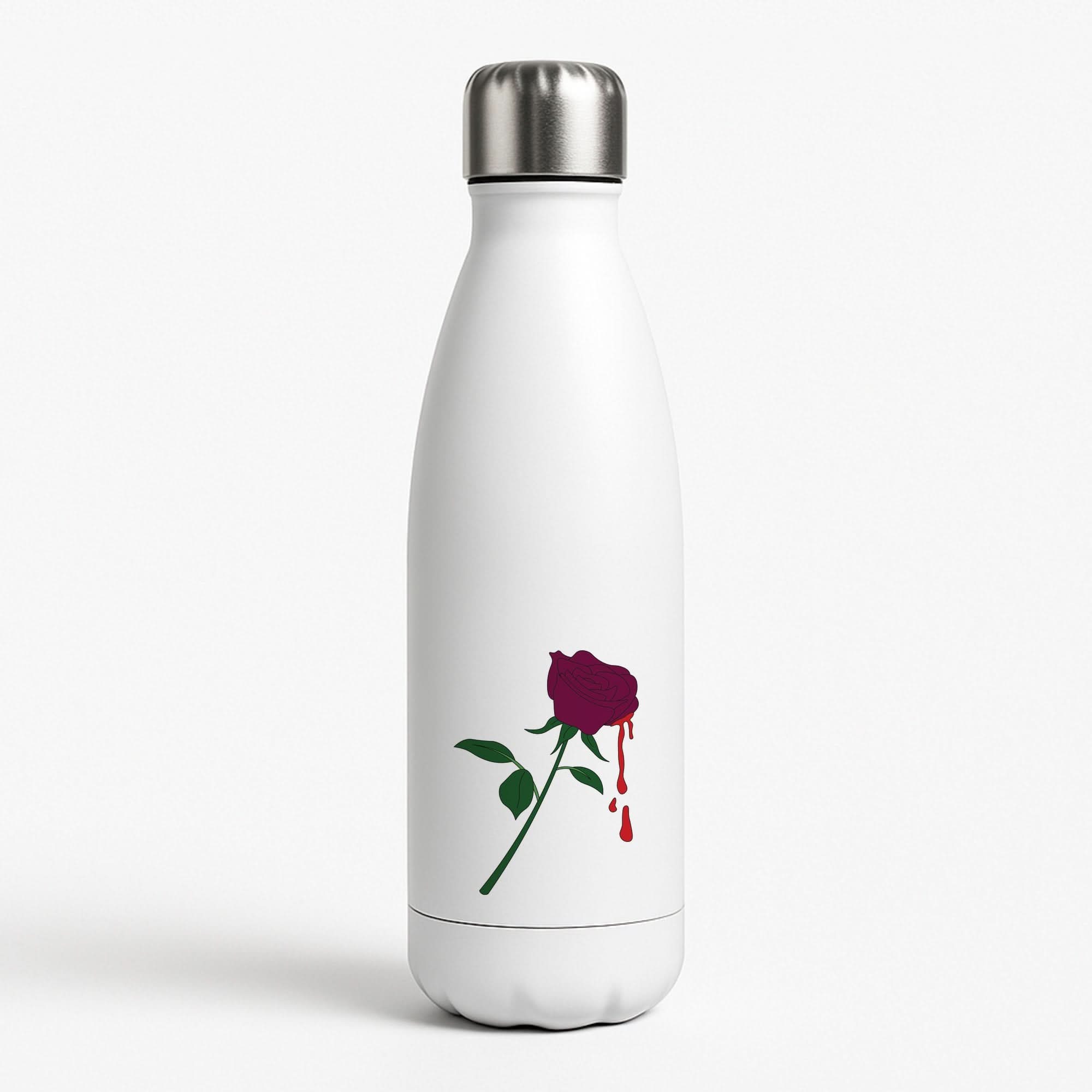 Dark Pink Rose Water Bottle