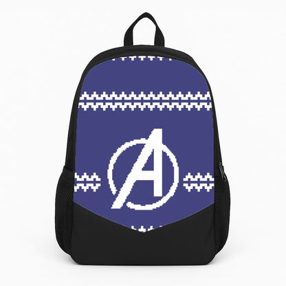 Superhero Team Blue Christmas Jumper  Backpack