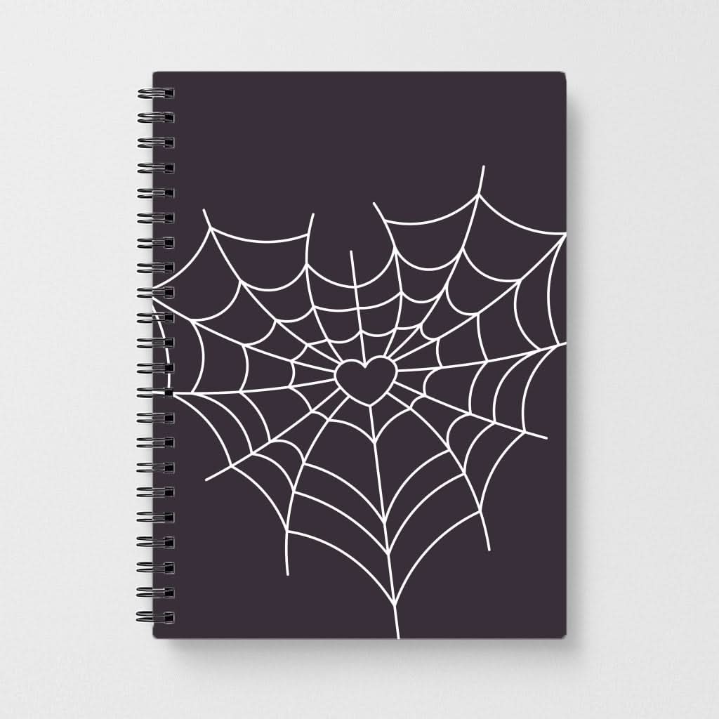 Spiderweb Hearts I Notebook
