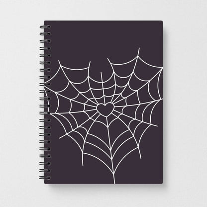 Spiderweb Hearts I Notebook