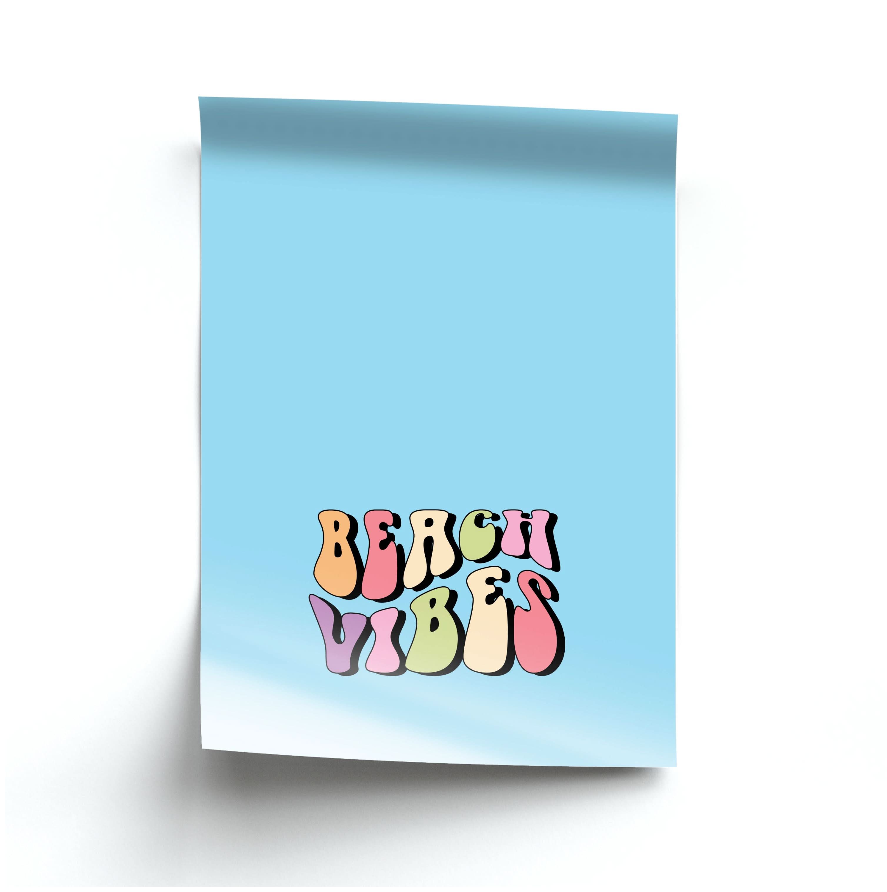 Pastel Beach Vibes Poster