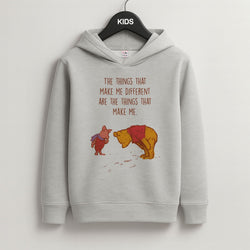 The Things That Make Me Different  Grey Kids Hoodie