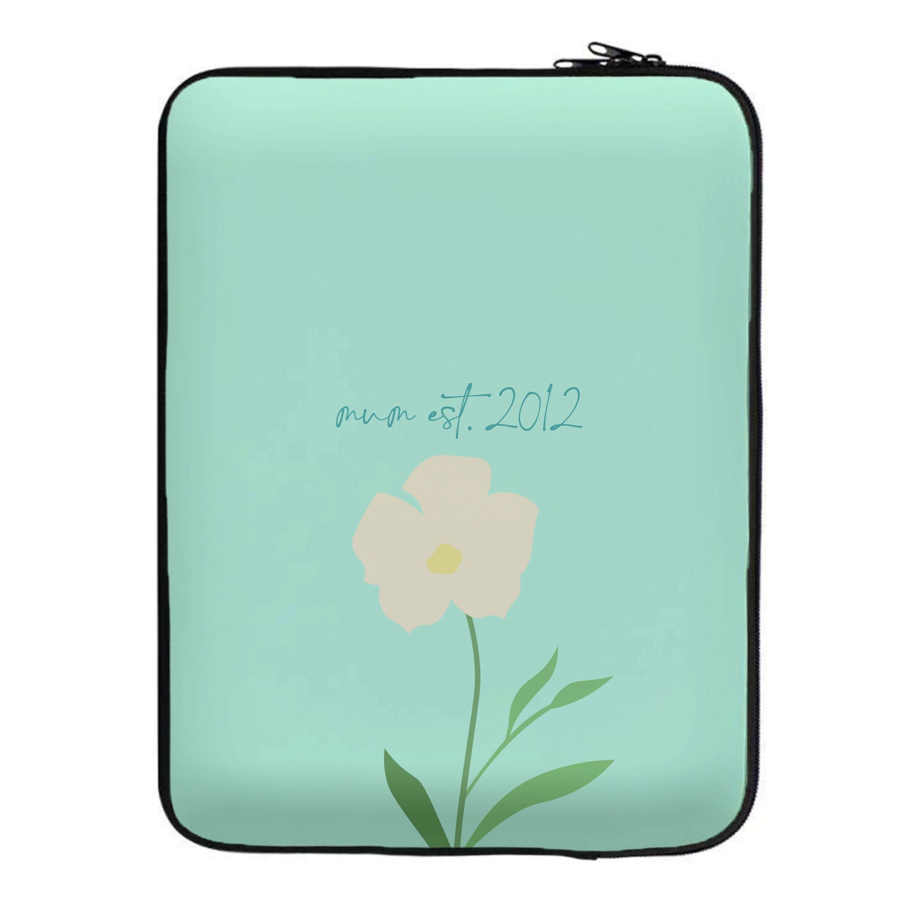 Baby Blue Mum Est Laptop Sleeve