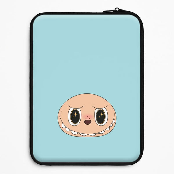 Cute Blue Monster Face Universal Laptop Sleeve