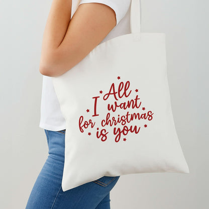 All I Want For Christmas Is You Stars Shoulder Bag