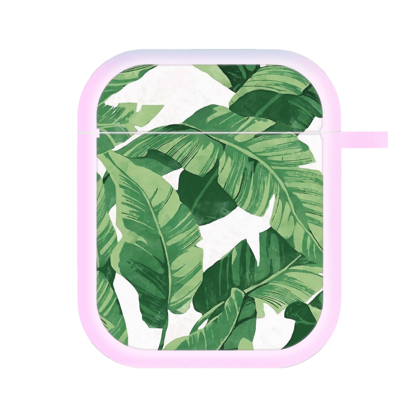 Tropical Banana Leaf Pattern AirPods Case