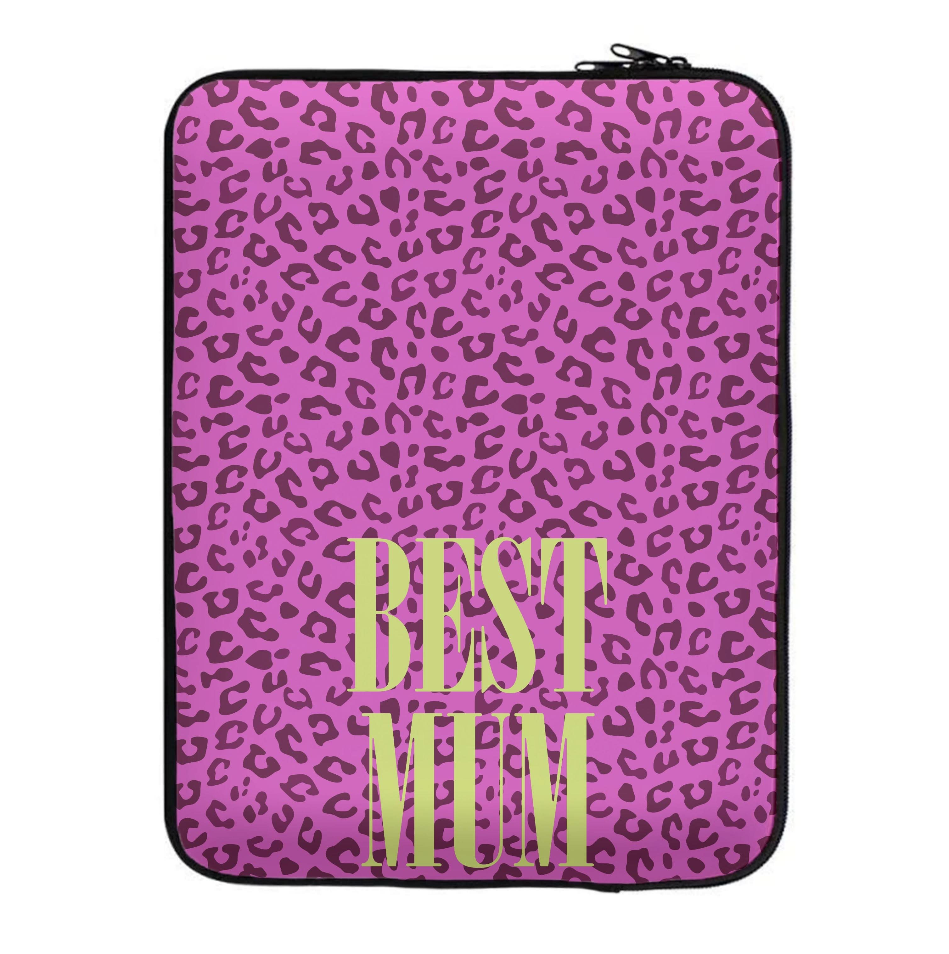 Best Mum Leopard Print Laptop Sleeve