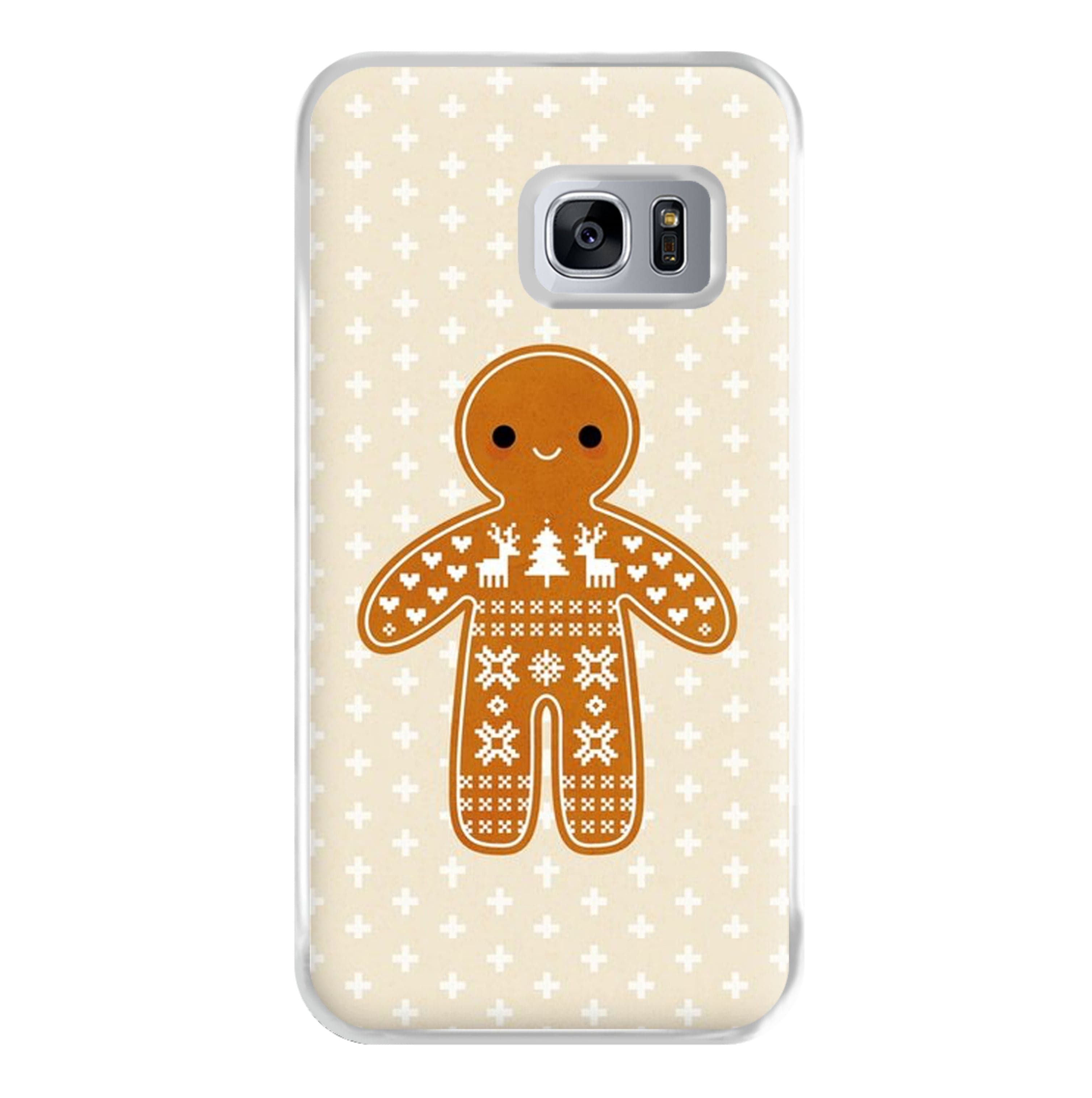 Christmas Jumper Pattern Gingerbread Man Phone Case