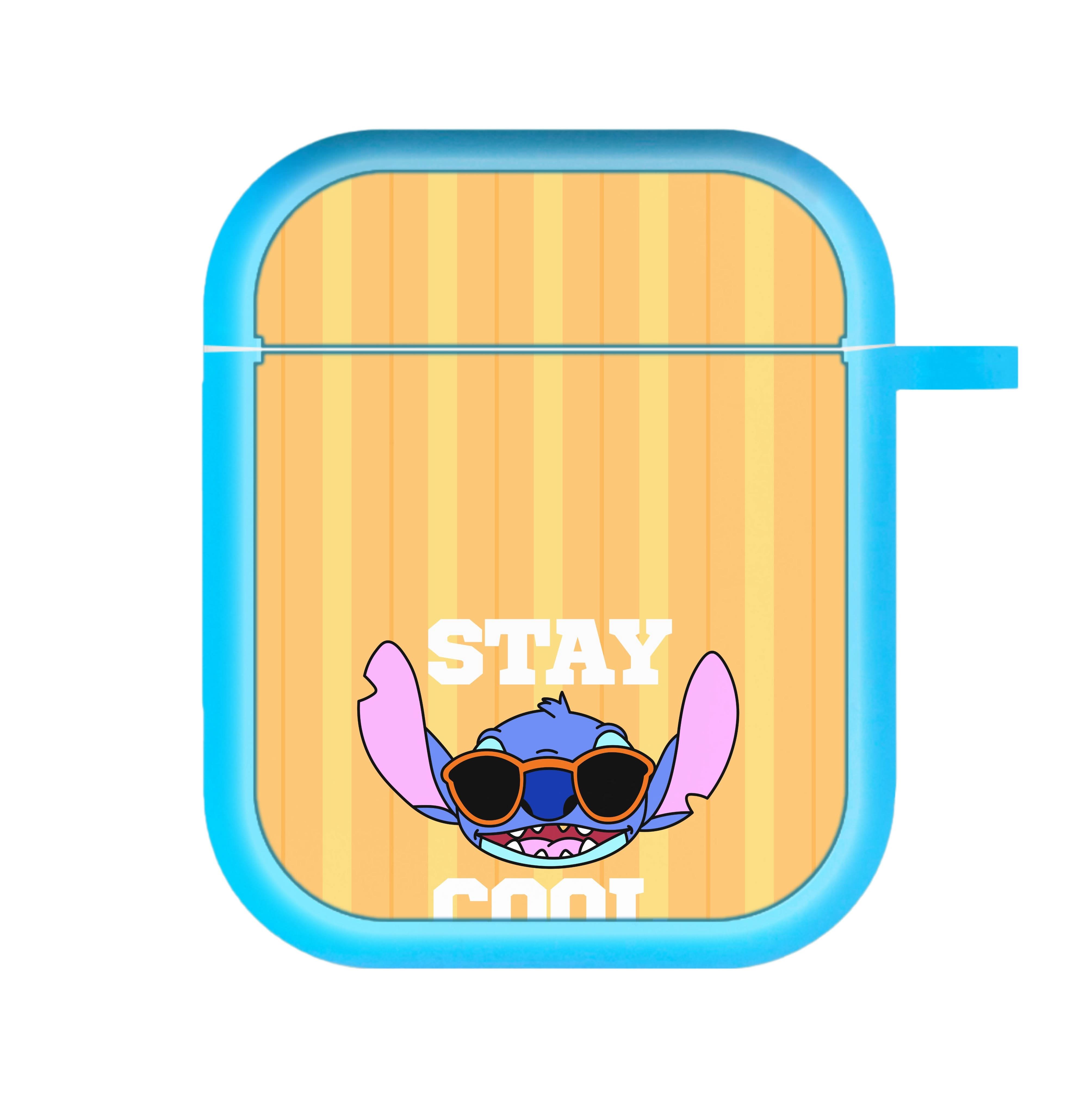 Stay Cool Blue Alien AirPods Case