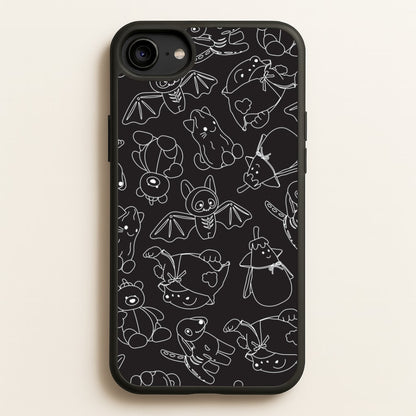 Halloween Plushies Pattern II - Halloween iPhone 6 / 7 / 8 / SE Case
