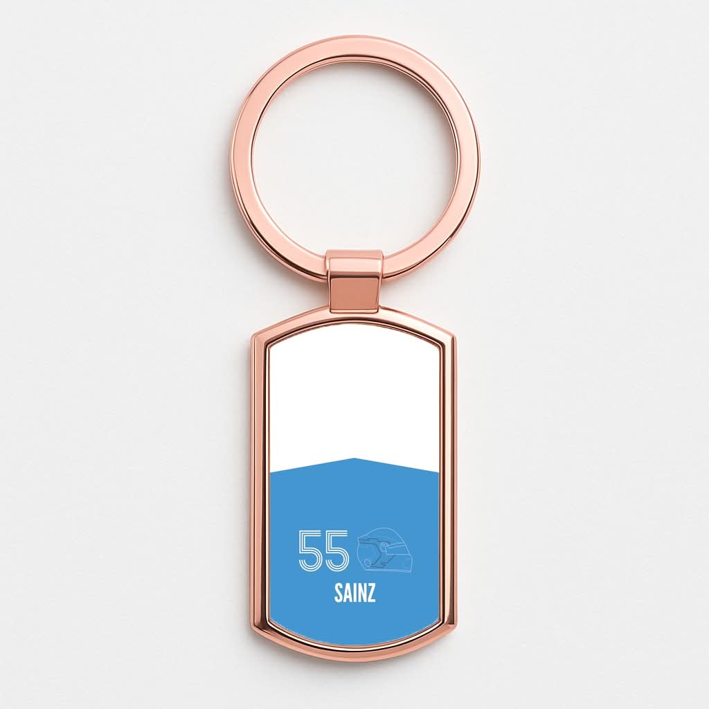 Sainz Helmet 2026 Rose Gold Keyring