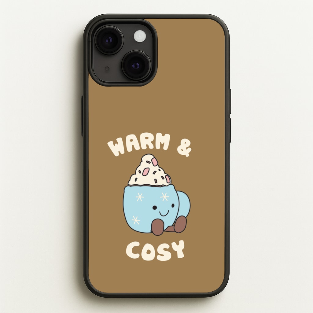 Hot Cocoa Plush Quote iPhone 13 Case