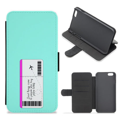 Buy Plane Tickets - Travel Flip / Wallet Phone Case