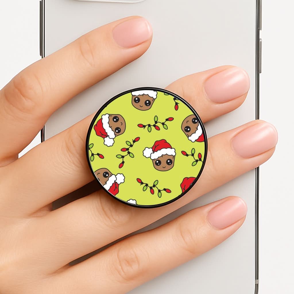 Christmas Tree Hero Pattern Phone Grip