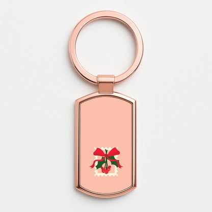 Cartoon Mouse Holly Rose Gold Keyring