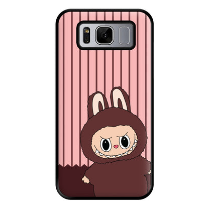 Stripey Cute Brown Monster Galaxy S8 Case