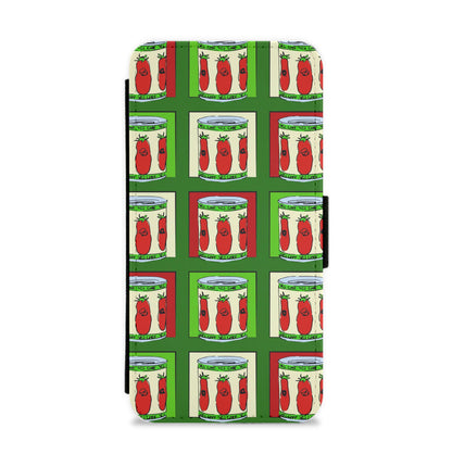 Tomato Pattern Flip / Wallet Phone Case