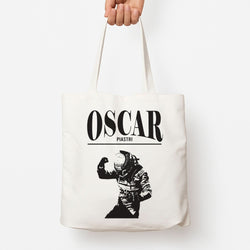 Oscar Orange And Black Tote Bag