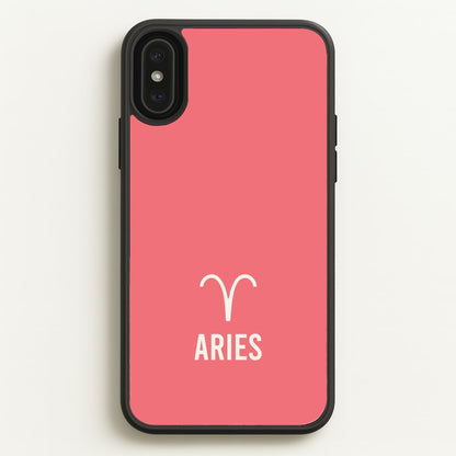 Aries Pastel Zodiac iPhone XS Max Case
