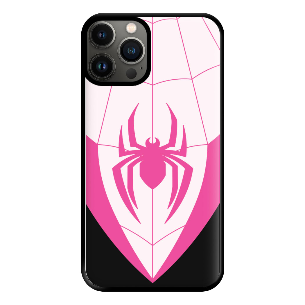 Pink And Black Spider Costume iPhone 13 Pro Case