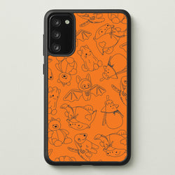 Halloween Plushies Pattern I - Halloween Galaxy A41 Case