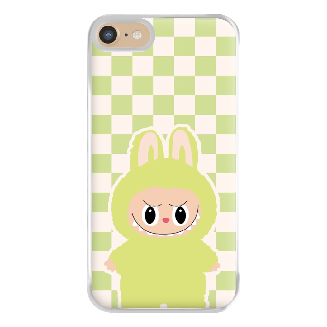 Checkered Cute Green Monster  iPhone 6 / 7 / 8 / SE Case