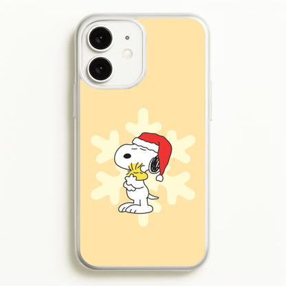 Christmas Cartoon Beagle And Bird  iPhone 11 Case