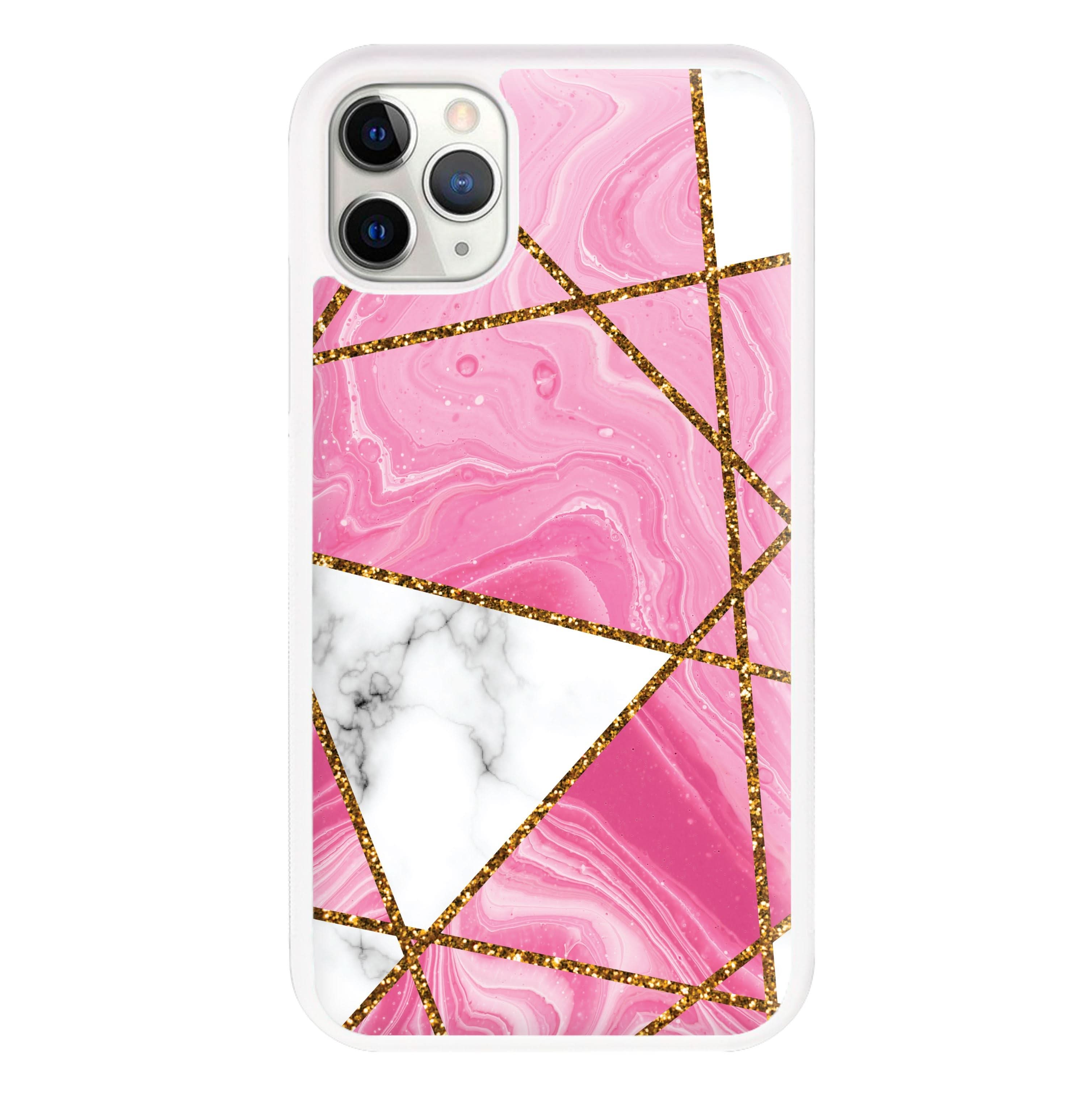 Pink Marble And Gold Collage Phone Case