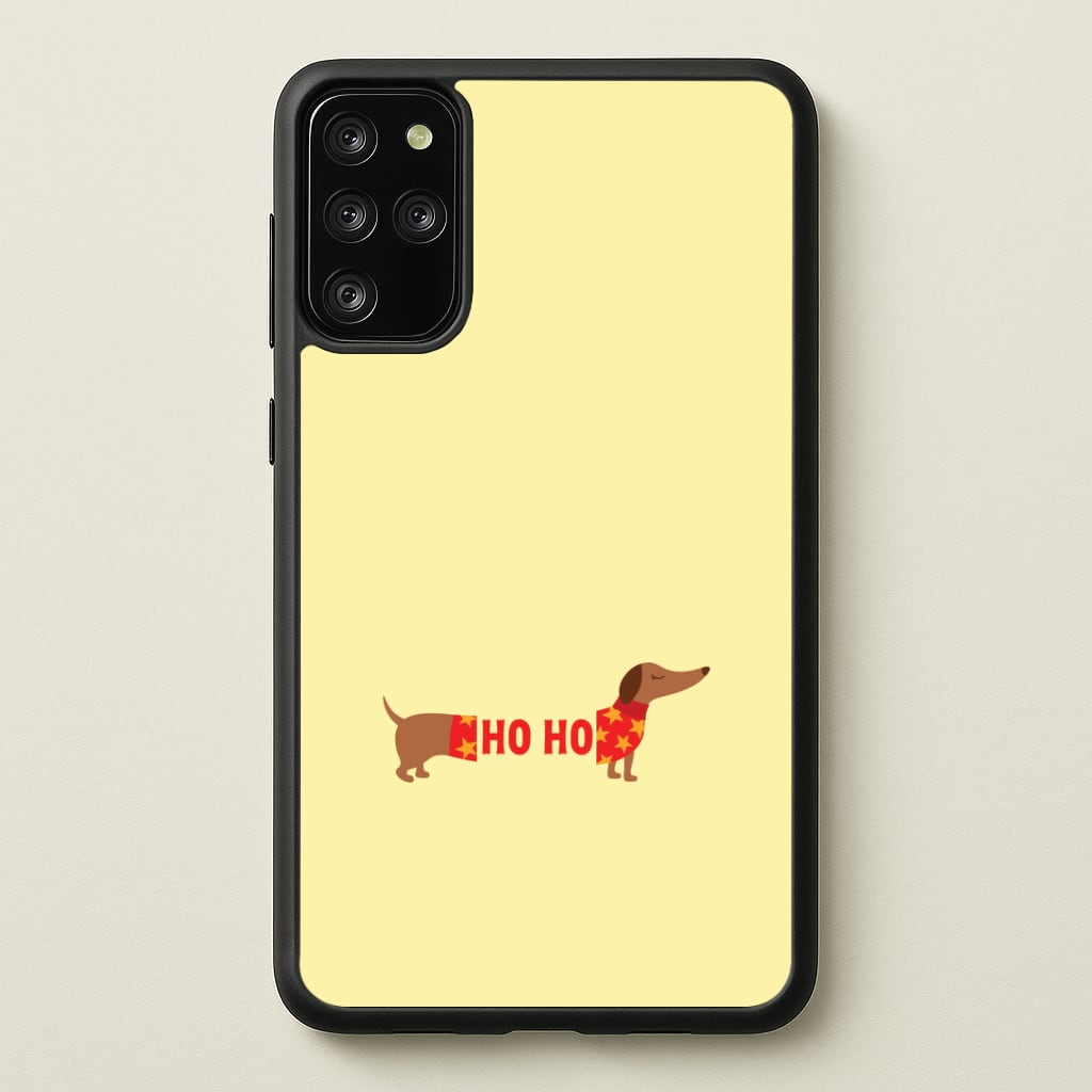 Christmas Jumper Ho Ho Dachshund Galaxy S20 Plus Case