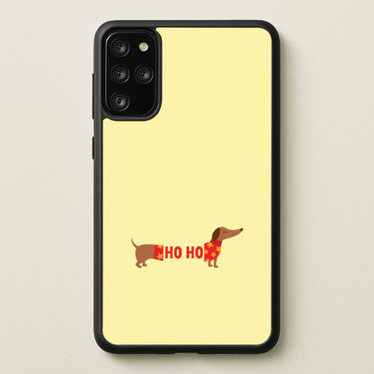 Christmas Jumper Ho Ho Dachshund Galaxy S20 Plus Case