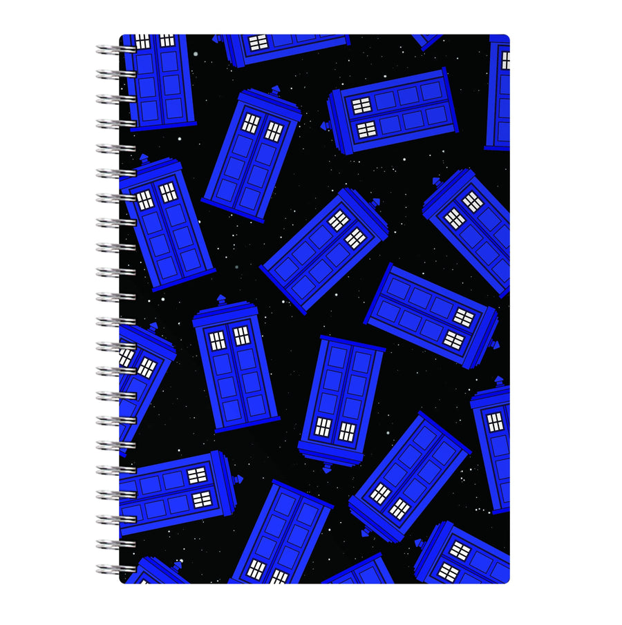 Tardis Pattern - Doctor Who Notebook