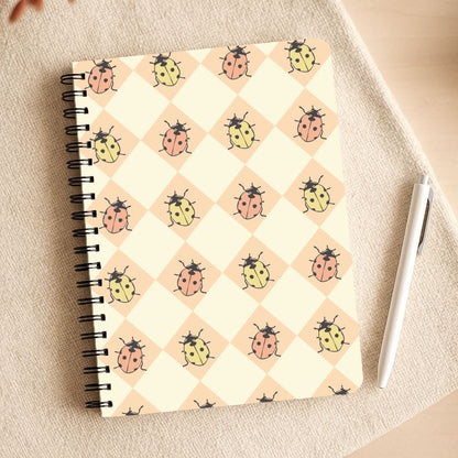 Argyle Ladybugs Pattern Notepad