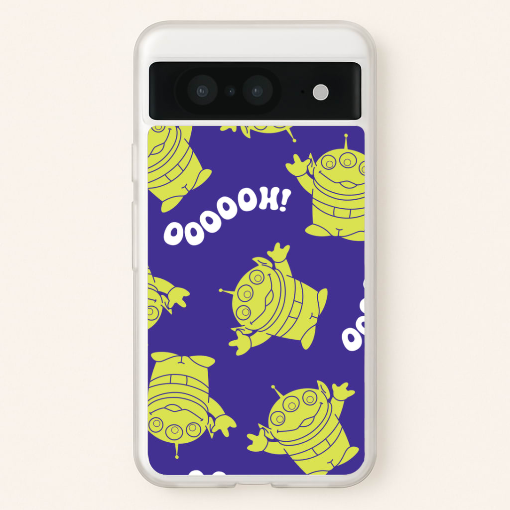 Toy Aliens Silhouette Pattern Google Pixel 8 Case