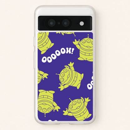 Toy Aliens Silhouette Pattern Google Pixel 8 Case