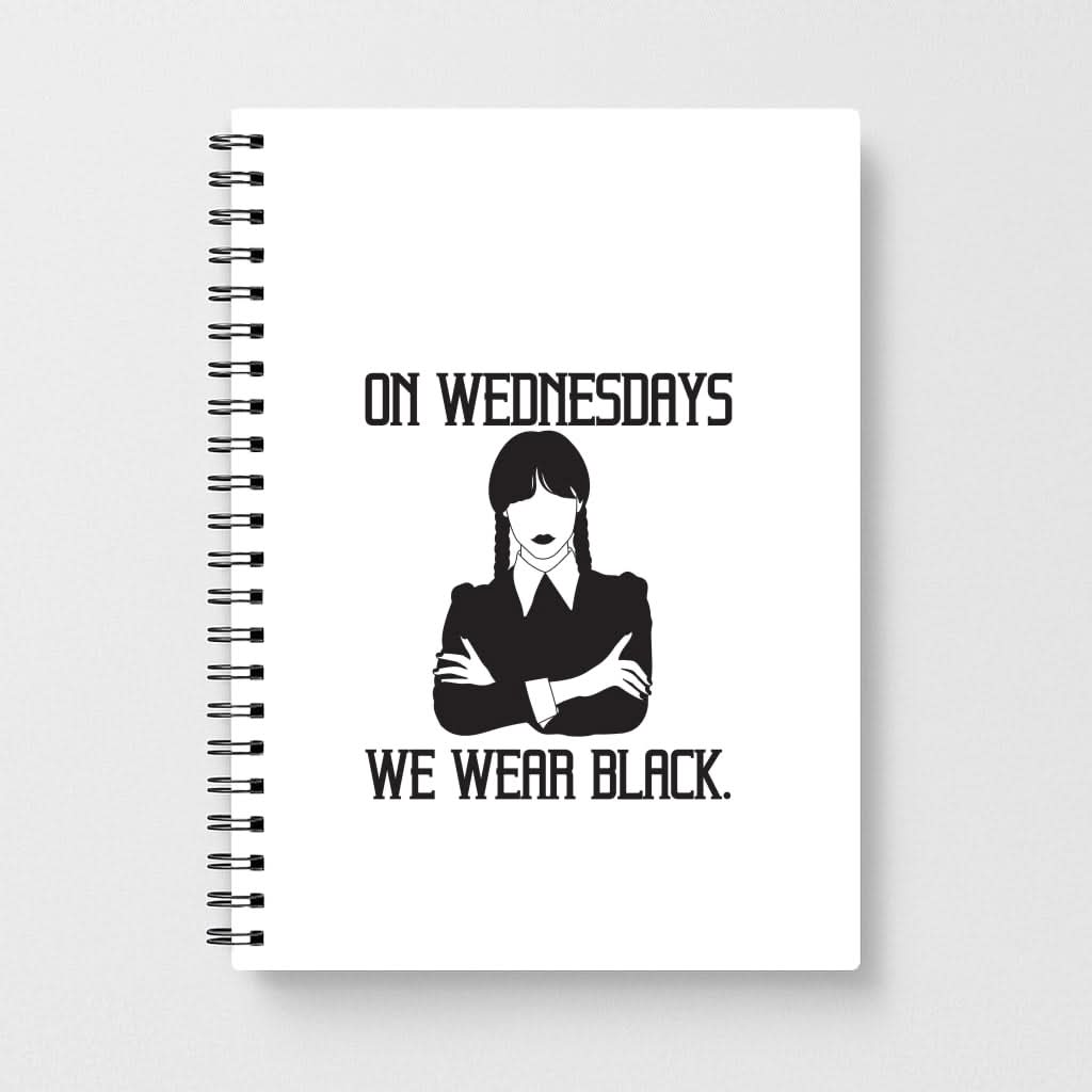 On Wednesdays We Wear Black Notebook