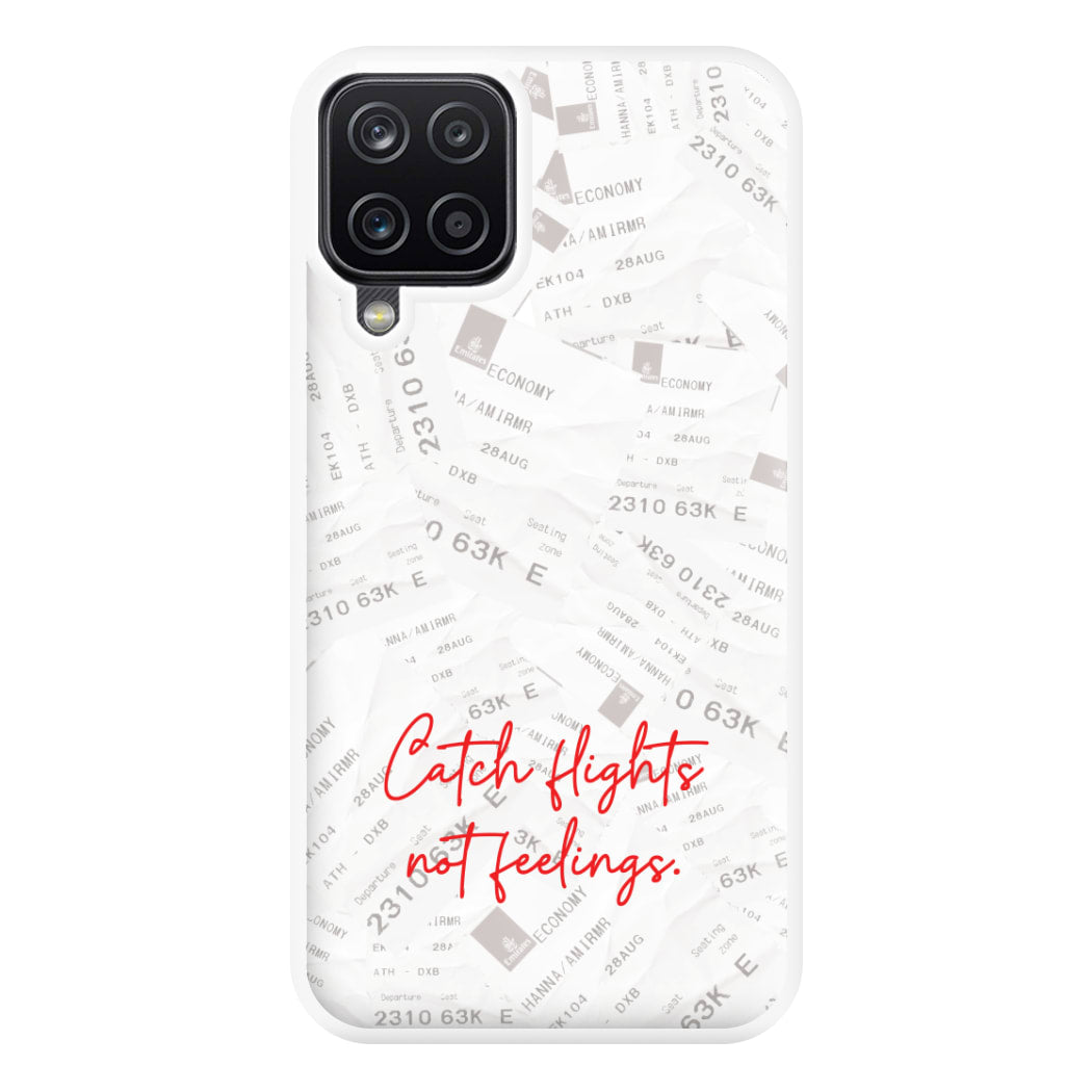 Catch Flights Not Feelings Collage Galaxy A12 Case