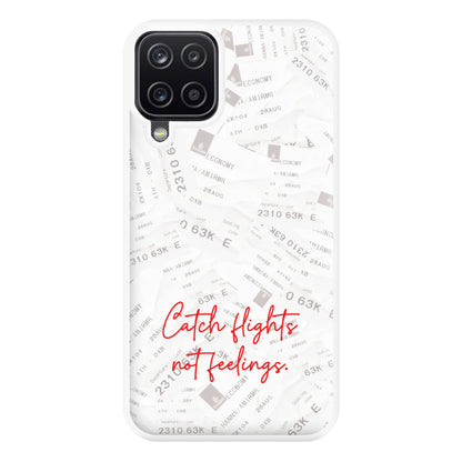 Catch Flights Not Feelings Collage Galaxy A12 Case