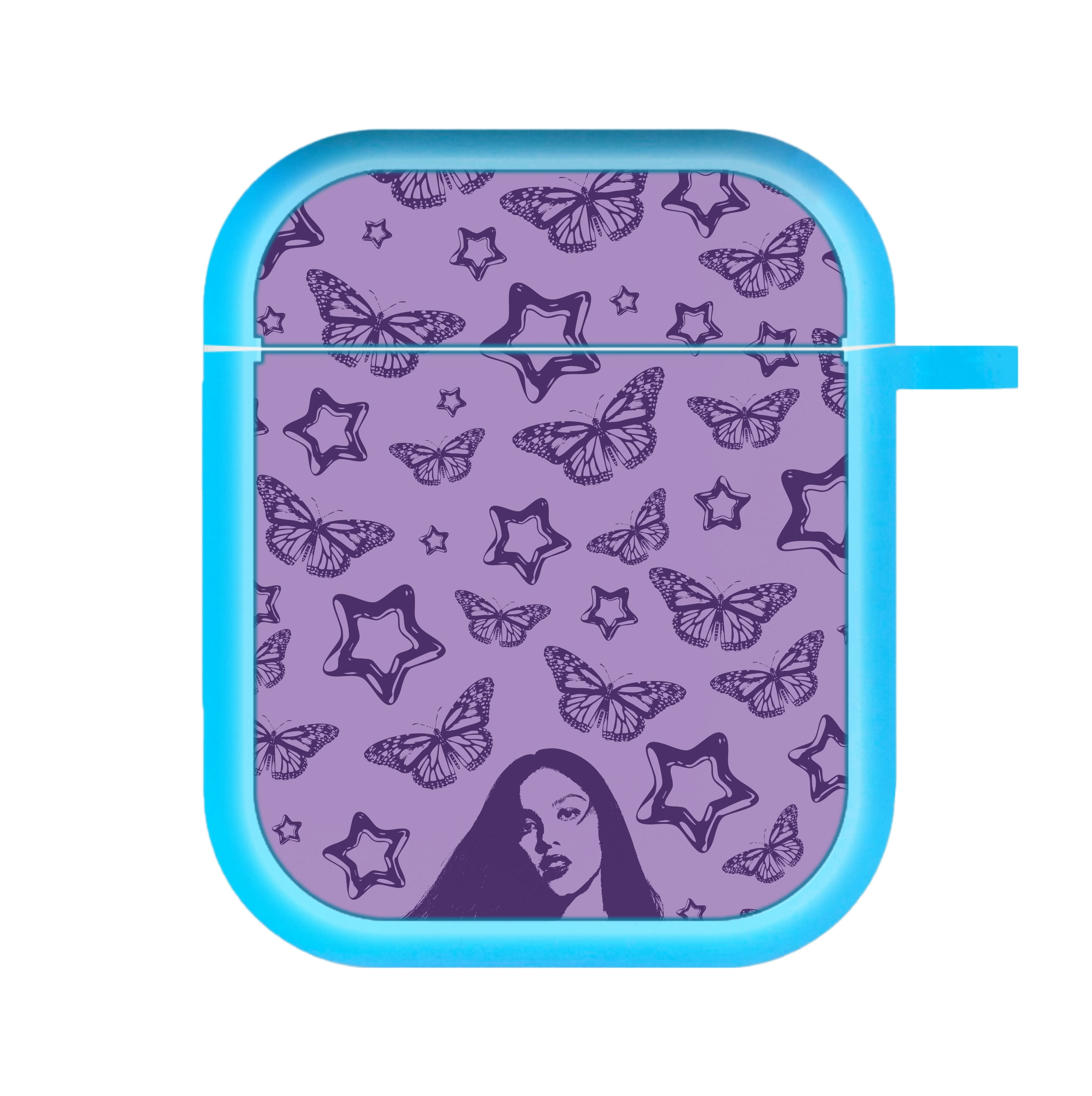 Stars And Butterflies Pattern AirPods Case