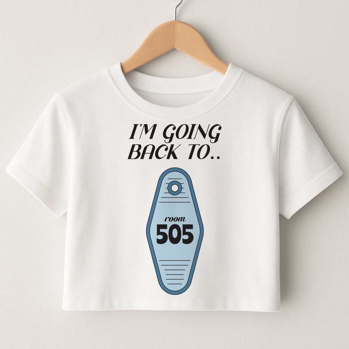 I'm Going Back To 505 Keyring Crop top